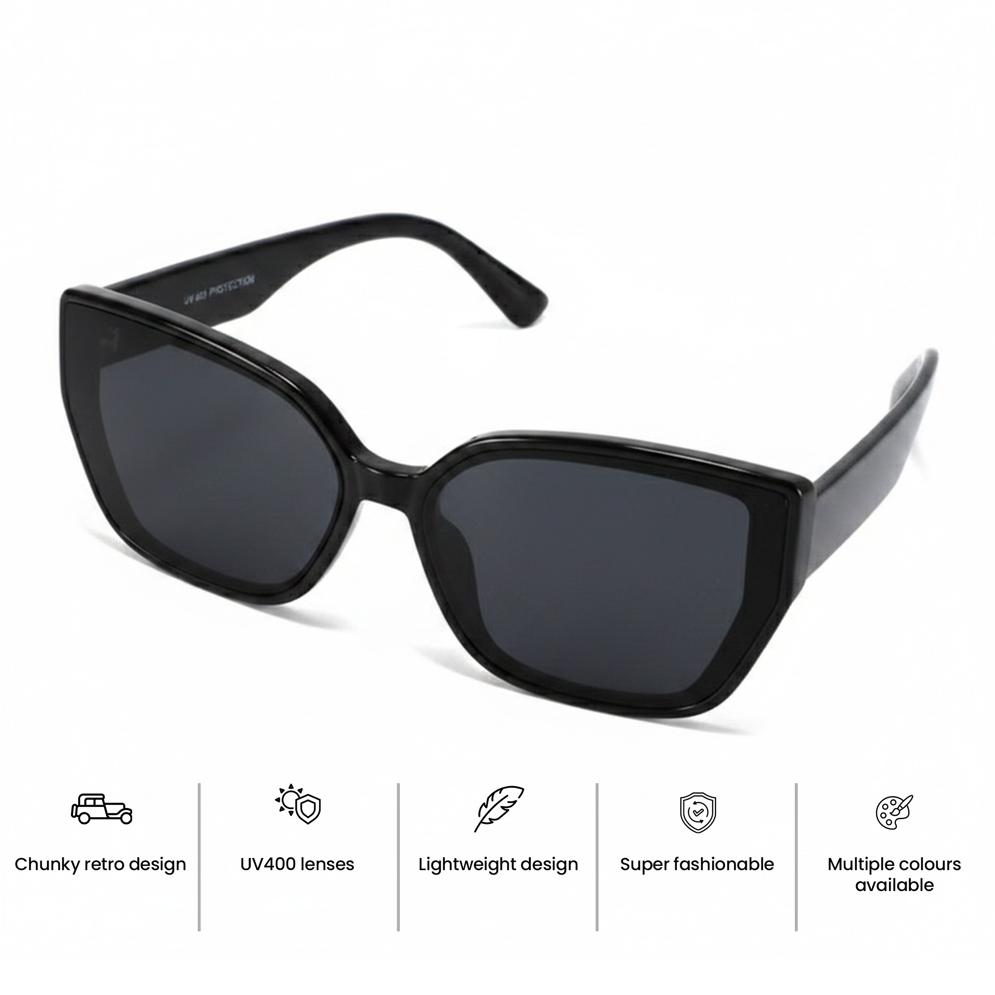 Womens Cat Eye Chunky Sunglasses promo