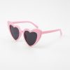 womens oversized love heart sunglasses