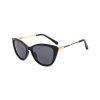 Cat Eye Metal Temples Sunglasses