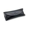 black leather glasses case