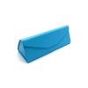 triangular folding glasses case blue