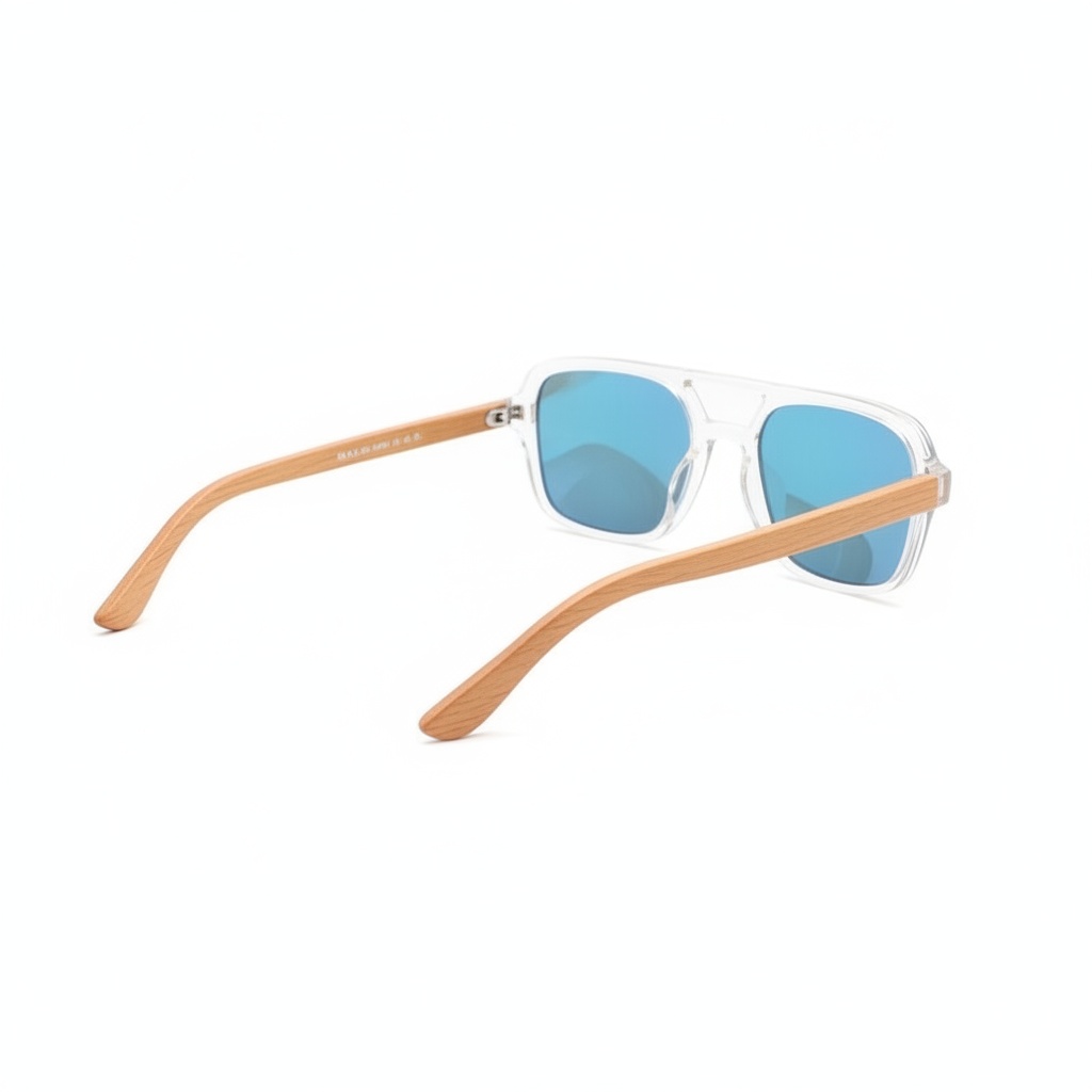 wooden square aviator sunglasses 6