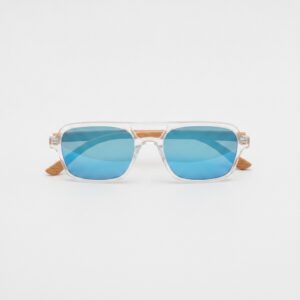 wooden square aviator sunglasses 4