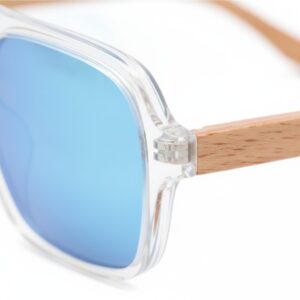 wooden square aviator sunglasses 2