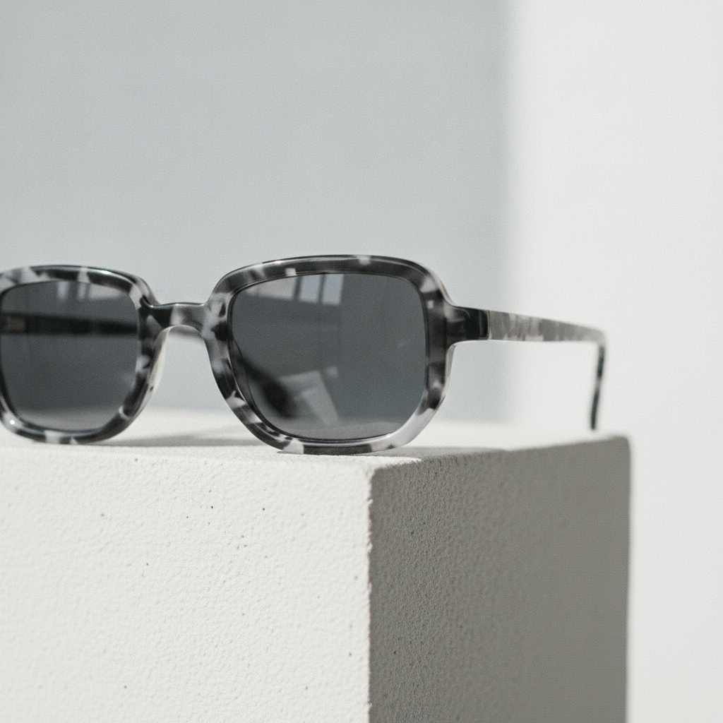 Square Retro Acetate Sunglasses 2