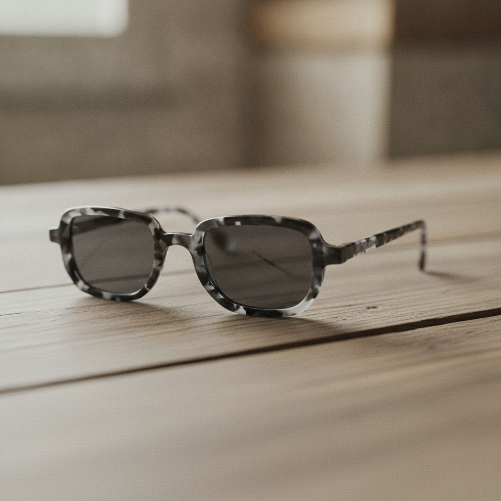 Square Retro Acetate Sunglasses 1