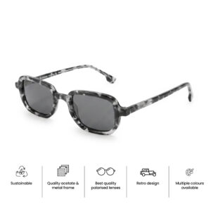Square Retro Acetate Sunglasses promo